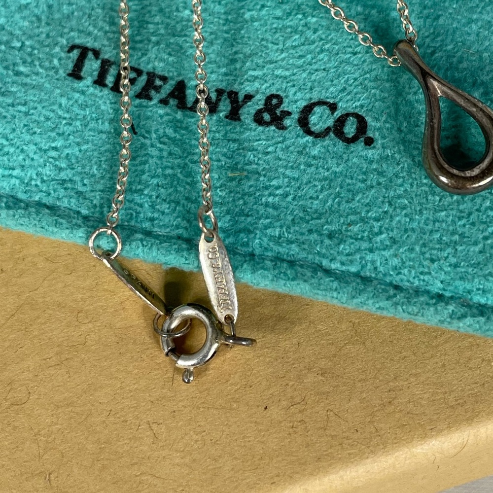 Tiffany & Co Elsa Peretti Open Teardrop Necklace - Picture 2 of 2